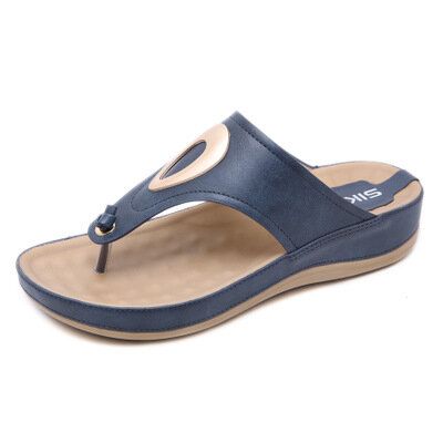 Casual Clip Toe Flip Flops-sandaler För Kvinnor