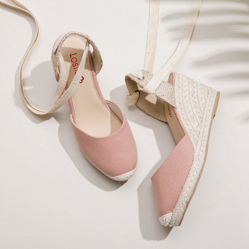 Dam Espadrilles Strappy Casual Summer Wedge Sandaler