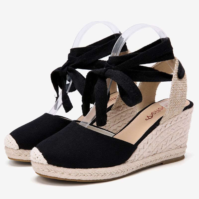 Dam Espadrilles Strappy Casual Summer Wedge Sandaler