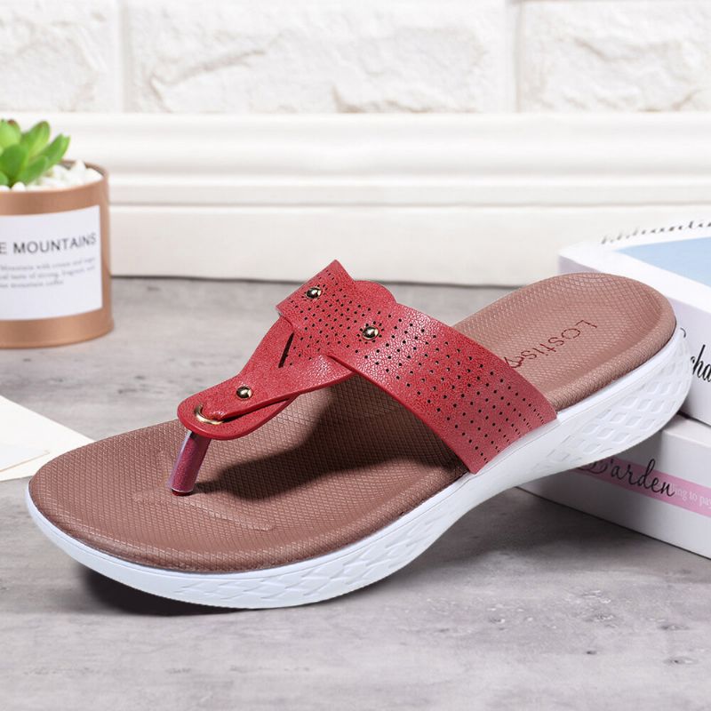 Dam Flip Flop Nit Summer Beach Casual Flat Sandaler