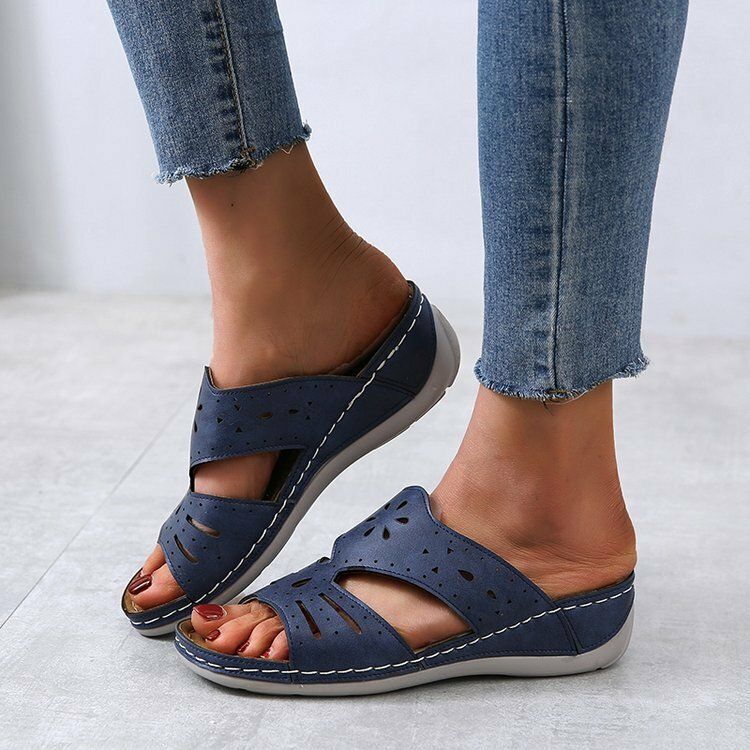 Dam Hollow Comfy Non Slip Casual Slip On Wedges Sandaler