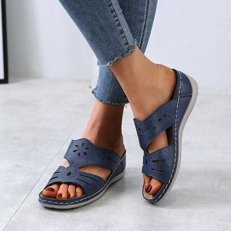 Dam Hollow Comfy Non Slip Casual Slip On Wedges Sandaler