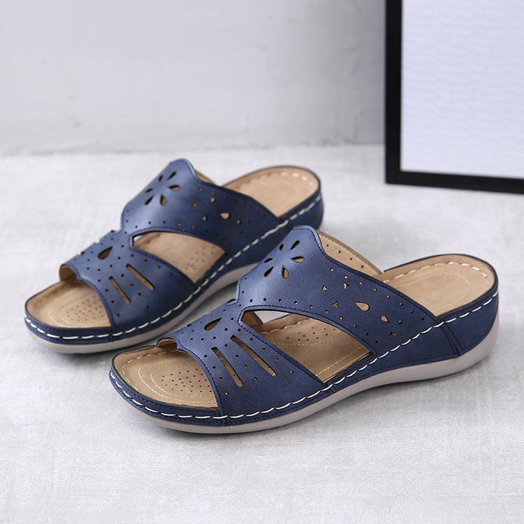 Dam Hollow Comfy Non Slip Casual Slip On Wedges Sandaler