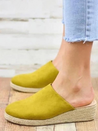 Damer Med Stängd Tå Bärbara Casual Wedges Sandaler