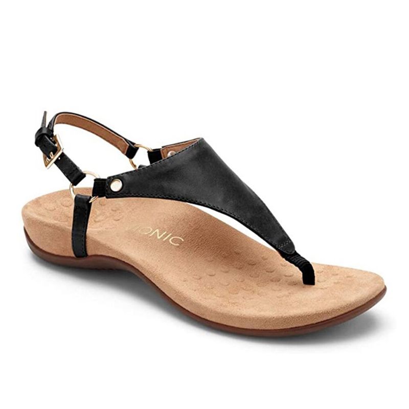 Damer Metal Spänne Flip Flops Casual Flat Slingback Sandaler