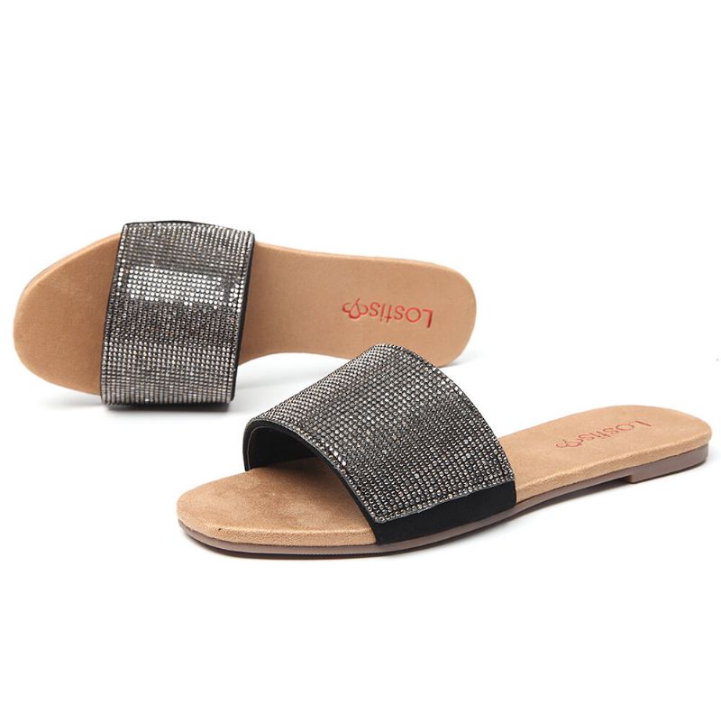 Dampärlor Enkelband Casual Slide Sandaler