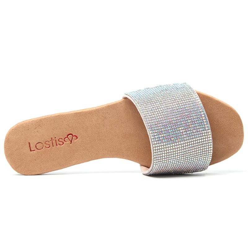 Dampärlor Enkelband Casual Slide Sandaler