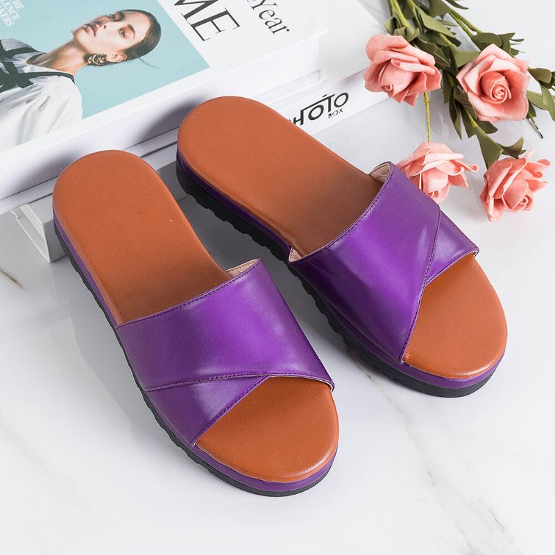 Kvinnor Casual Wedges Beach Slide Sandaler