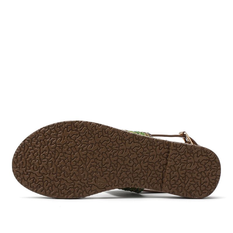 Kvinnor Dubbla Strap Slip On Mjuka Bekväma Casual Sandaler