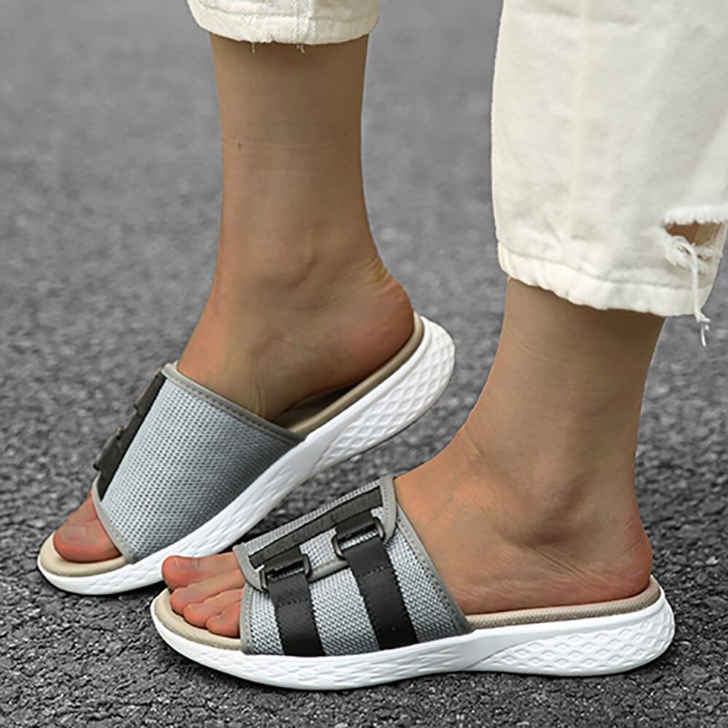 Kvinnor Med Öppen Tå Slip On Casual Summer Daily Flat Sandaler