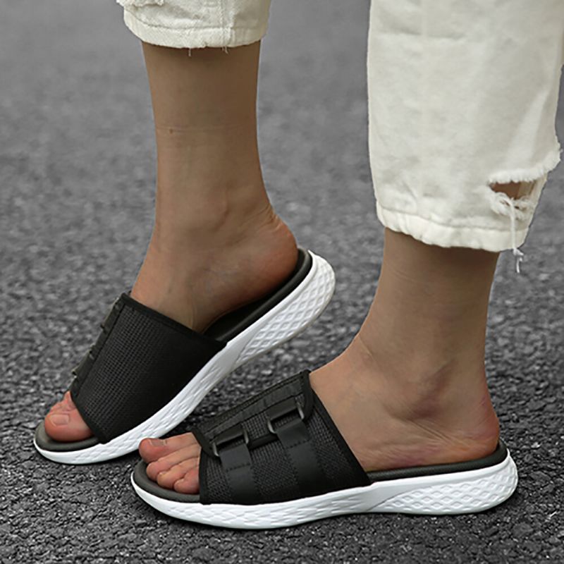 Kvinnor Med Öppen Tå Slip On Casual Summer Daily Flat Sandaler