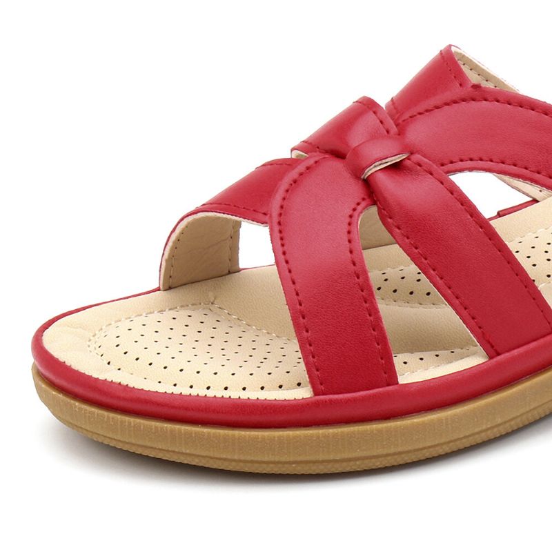 Kvinnor Utskärning Andningsbar Bärbar Comfy Casual Beach Wedges Sandaler