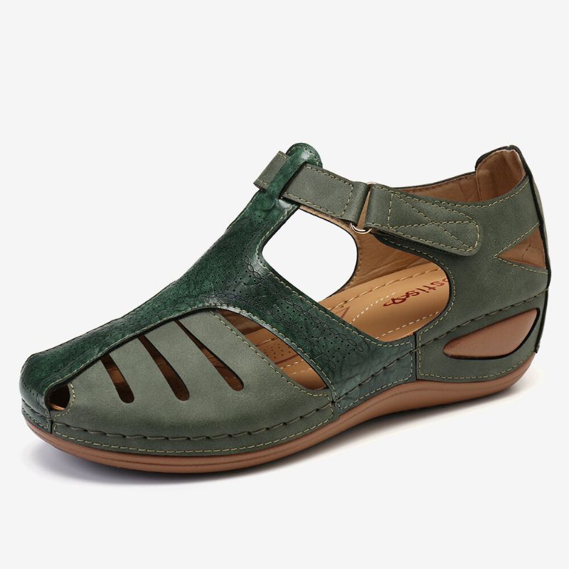 Kvinnors Utskärningskroklook Andas Casual Wedge Sandaler