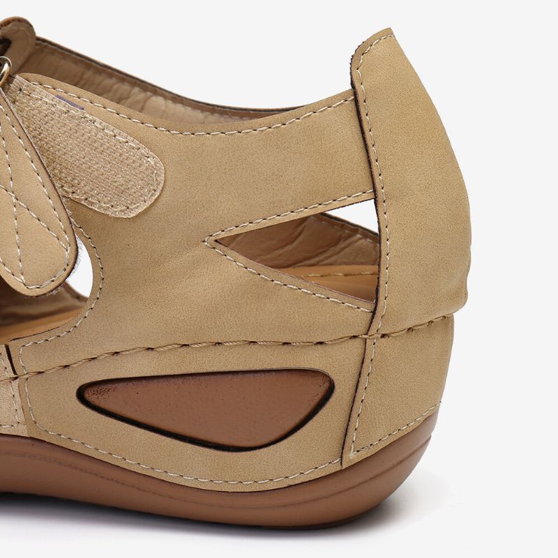 Kvinnors Utskärningskroklook Andas Casual Wedge Sandaler