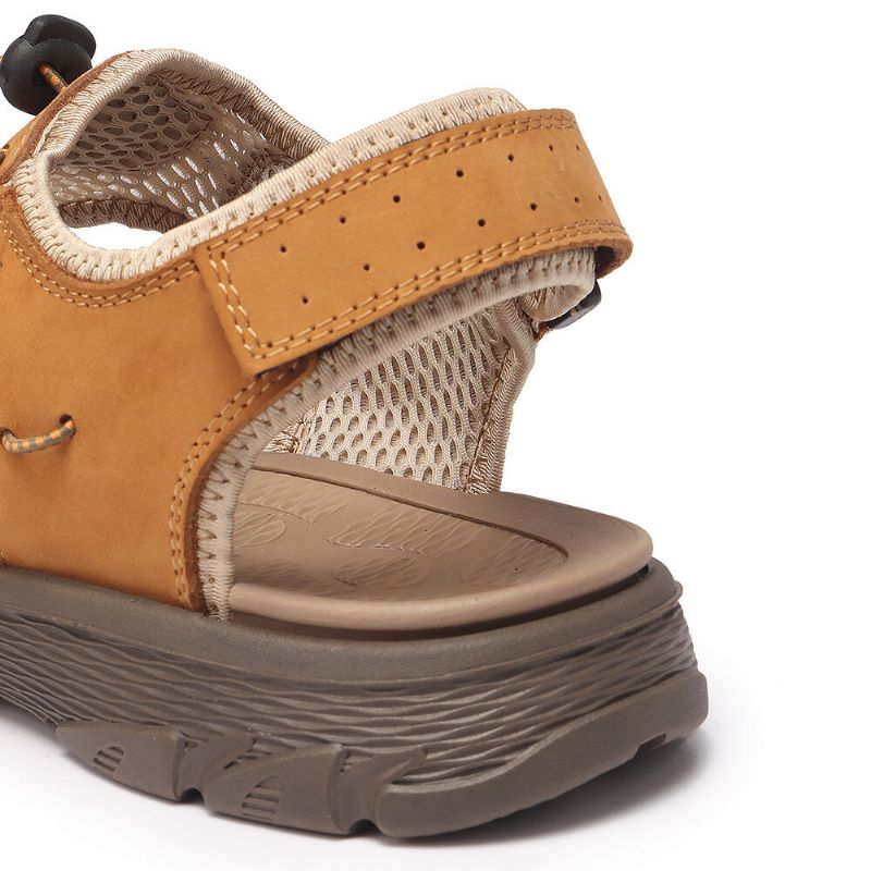 Män Kohud Mesh Andas Halkfria Casual Outdoor Sandaler