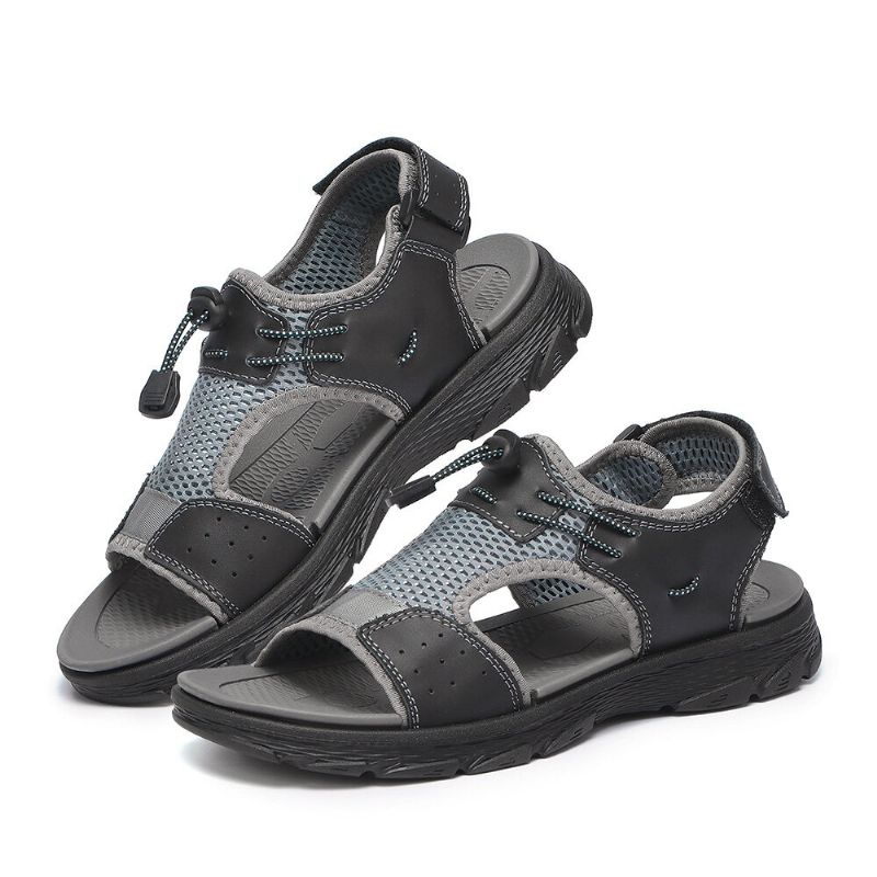 Män Kohud Mesh Andas Halkfria Casual Outdoor Sandaler