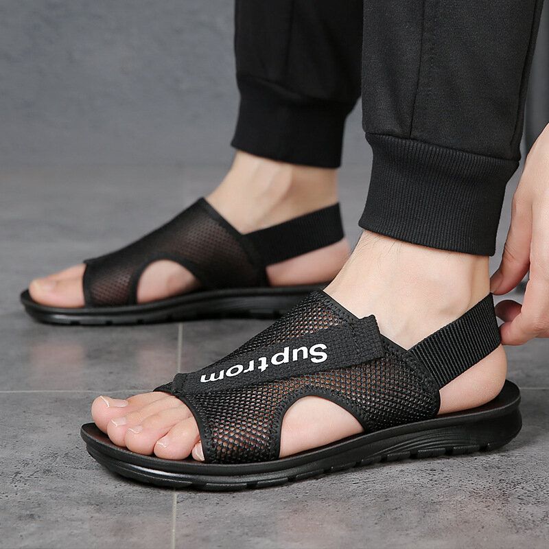 Män Two Ways Casual Beach Slip On Hollow Outdoor Sandaler