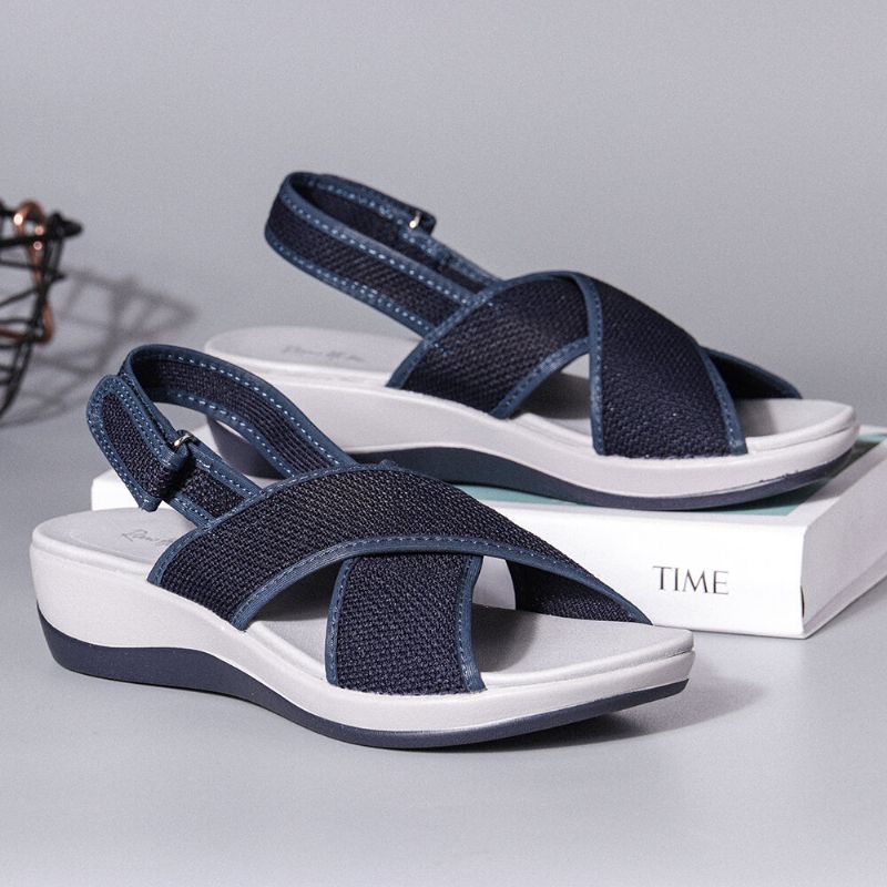 Peep Toe Casual Slingback Sport Sandaler