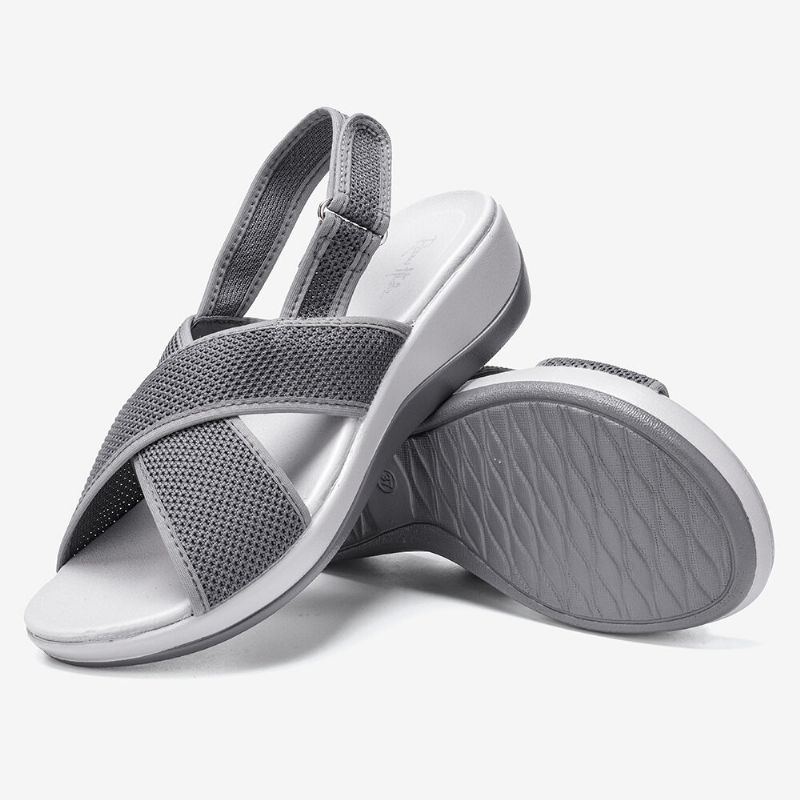 Peep Toe Casual Slingback Sport Sandaler