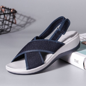 Peep Toe Casual Slingback Sport Sandaler