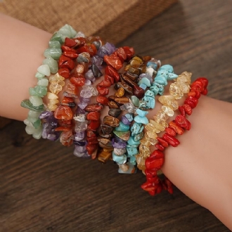 Bohemian Natural Crystal Gravel Armband Retro Style Wish Crystal Armband For Women