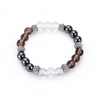 Trendigt 8mm Buddha Beads Armband Natursten Casual Gradient Beaded Armband For Herr Present