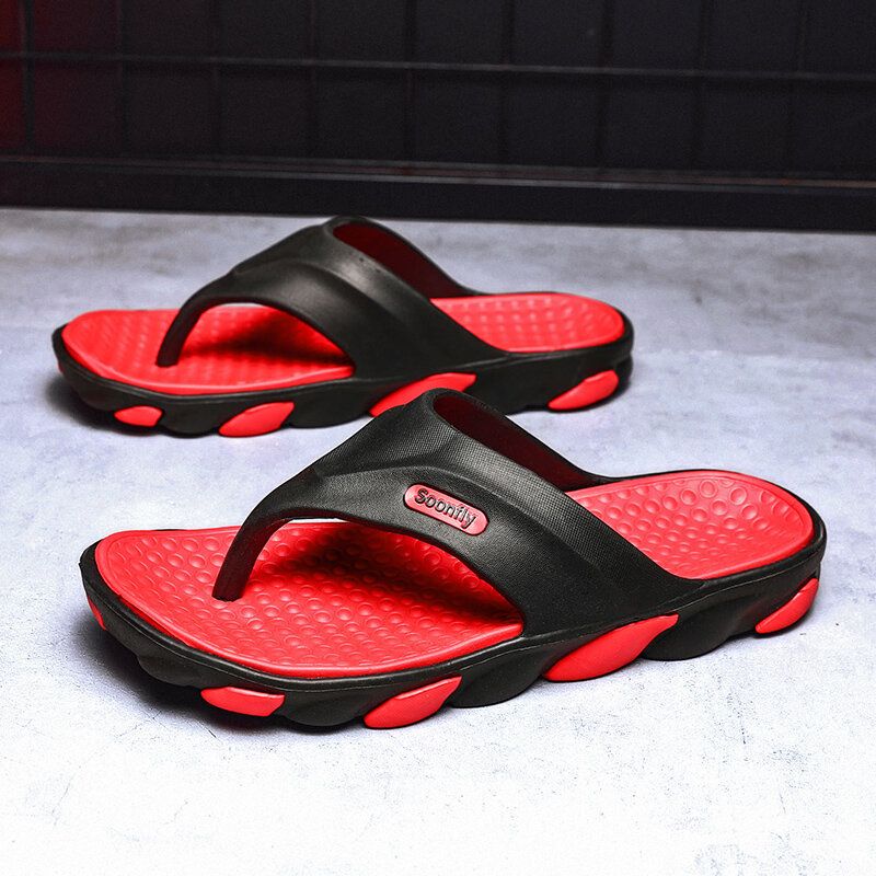 Herr Andas Mjuk Botten Halkfri Bekväma Strandflipflops Casual Tofflor