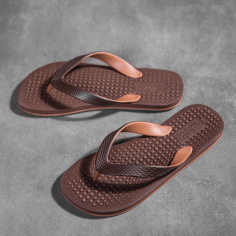 Män Casual Flip-flop Massagepartiklar Hemtofflor