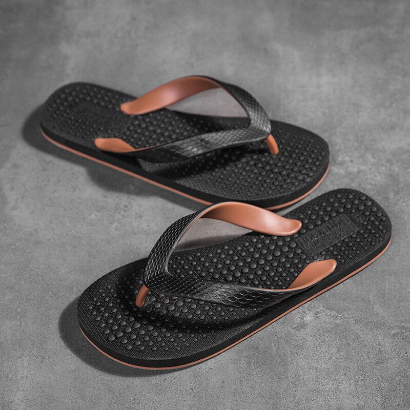 Män Casual Flip-flop Massagepartiklar Hemtofflor