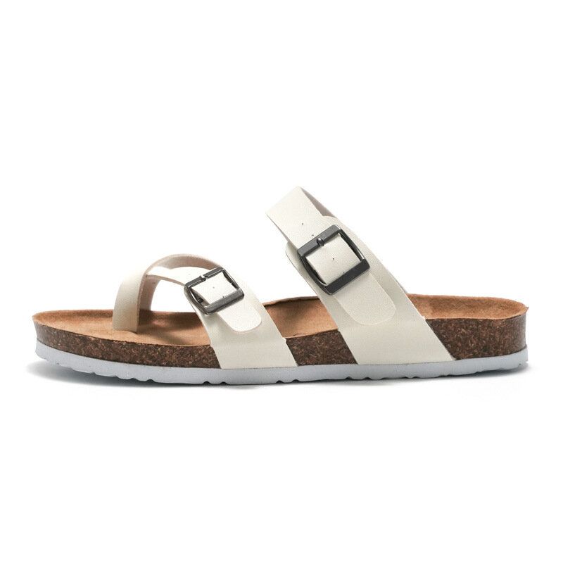 Män Clip Toe Spänne Slip On Casual Beach Daily Tofflor