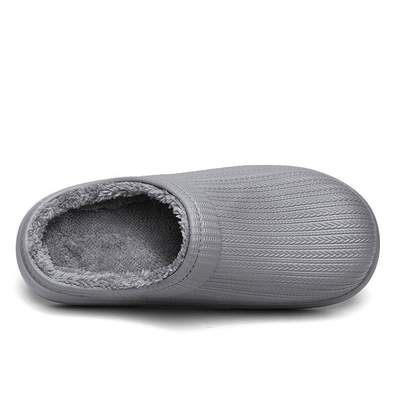 Män Comfy Wide Fit Riund Toe Backless Easy Slip-on Home Tofflor