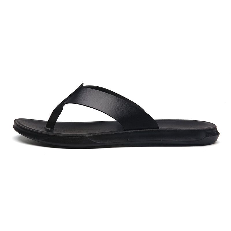 Mjuk Sula För Män För Män Halkfri Bekväma Solida Flip Flops