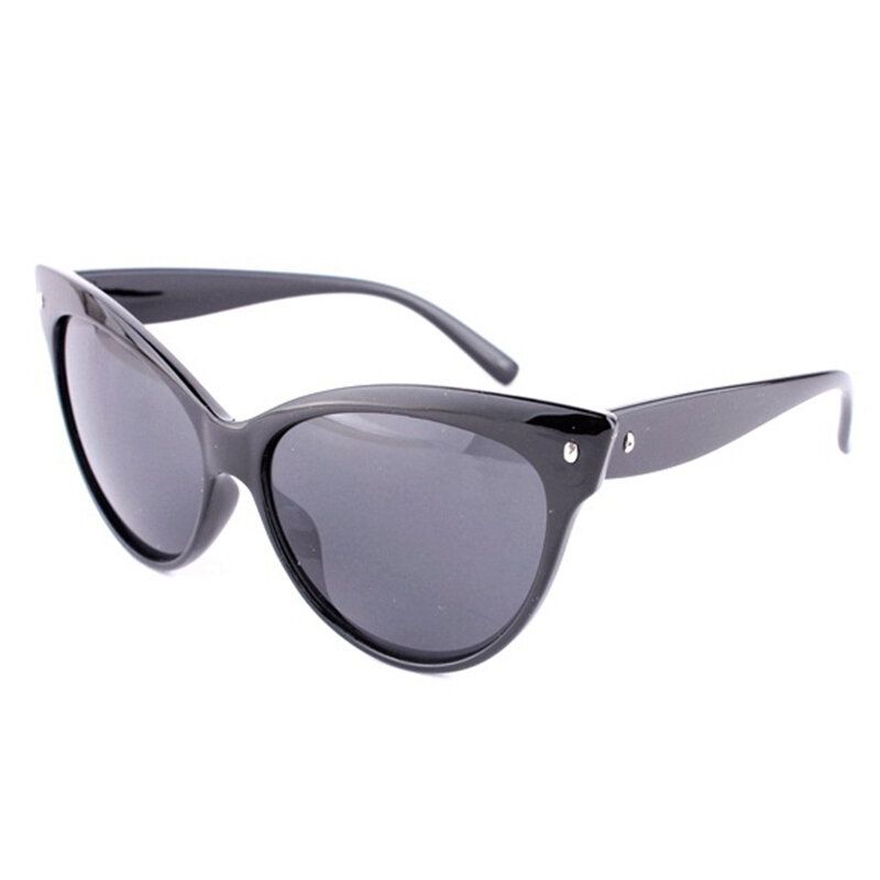 Dam Cat Eye Vintage Polarized Leopard Solglasögon