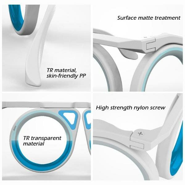 Män Teknologi Anti-rörelsesjuka Anti-sjösjuka Linslösa Bärbara Hopfällbara Glasögonglasögon