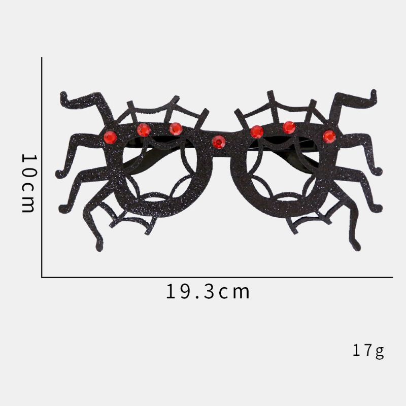 Unisex Filttyg Halloween Glasögon Barn Spindel Pumpa Skalle Rolig Fest Dekoration Glasögon