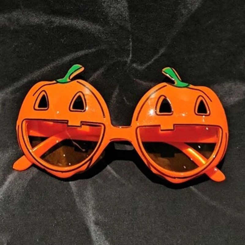 Unisex Halloween Oregelbunden Pumpa Skräck Rolig Fest Dekoration Glasögon