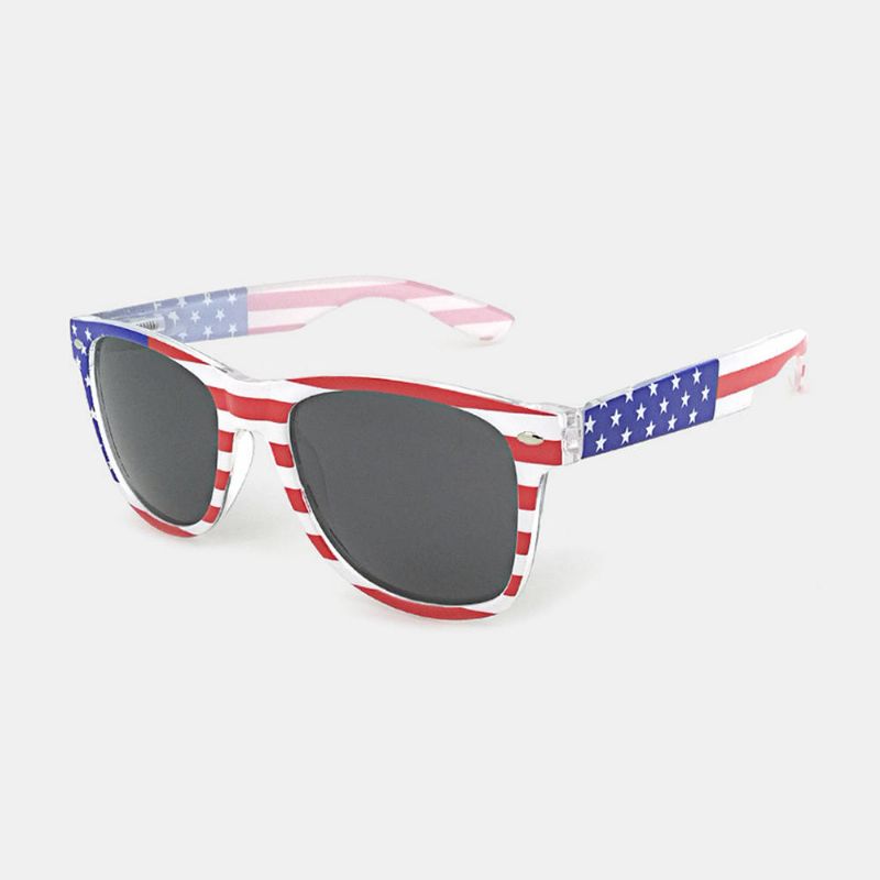 Unisex Patriotic Polarspex Polarized 80-tal Retro Trendiga Snygga Solglasögon