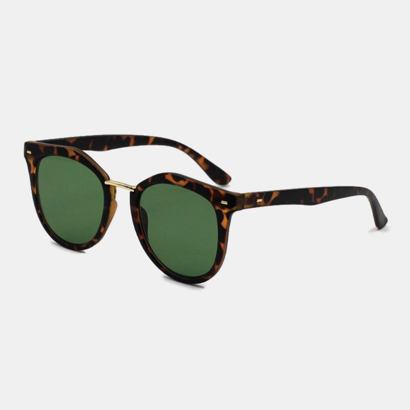 Unisex Tortoiseshell Fyrkantig Helbåge Mode Casual Uv-skydd Solglasögon