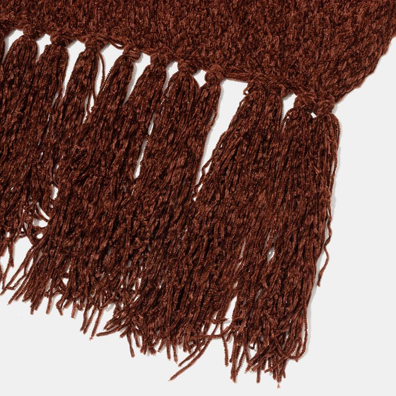 Dam Scarf Chenille Mjuk Och Bekväm Halsduk