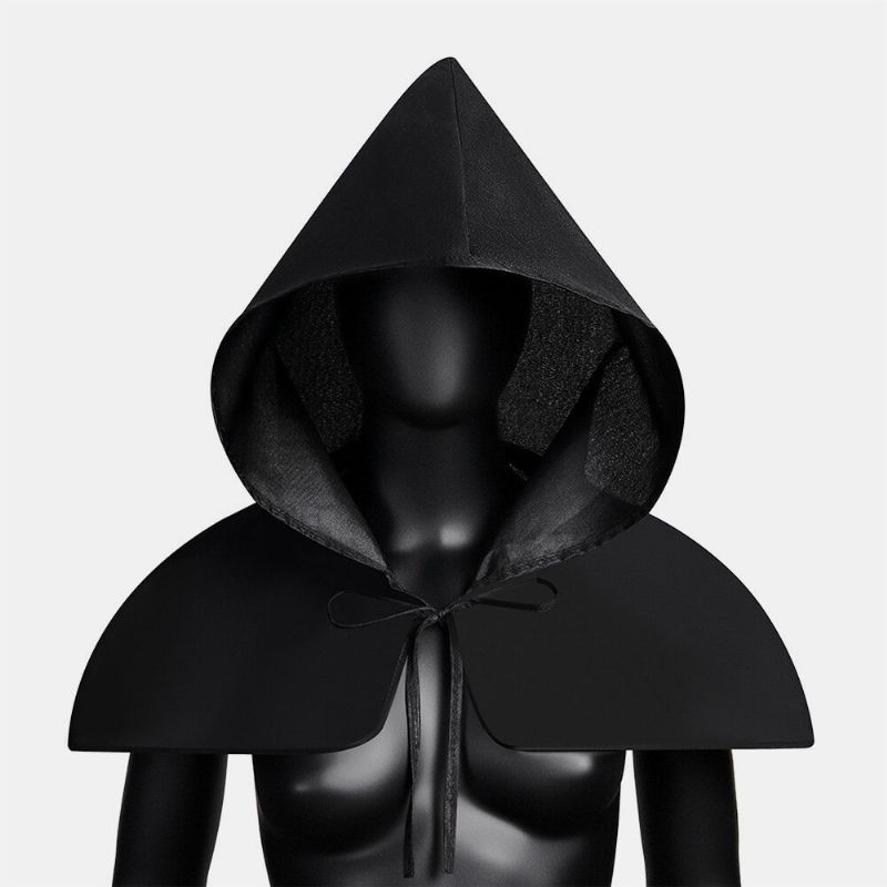 Unisex Halloween Kostymer Grim Reaper Cape Medeltida Plague Doktor Hatt Sjal Kappa Män Kvinnor Vuxen Gotisk Punkrock