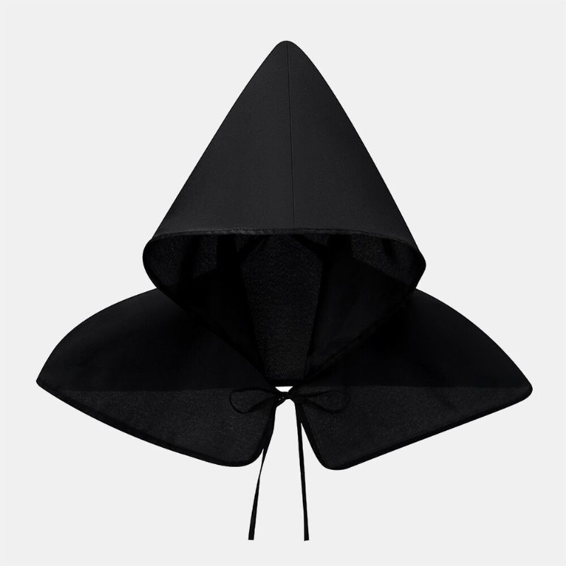 Unisex Halloween Kostymer Grim Reaper Cape Medeltida Plague Doktor Hatt Sjal Kappa Män Kvinnor Vuxen Gotisk Punkrock