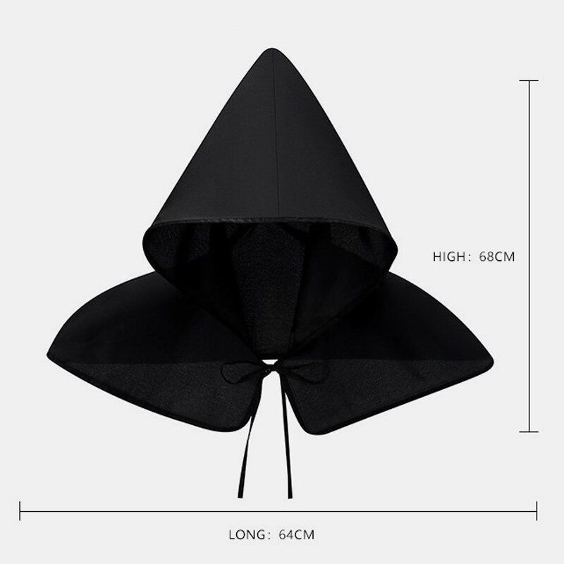 Unisex Halloween Kostymer Grim Reaper Cape Medeltida Plague Doktor Hatt Sjal Kappa Män Kvinnor Vuxen Gotisk Punkrock