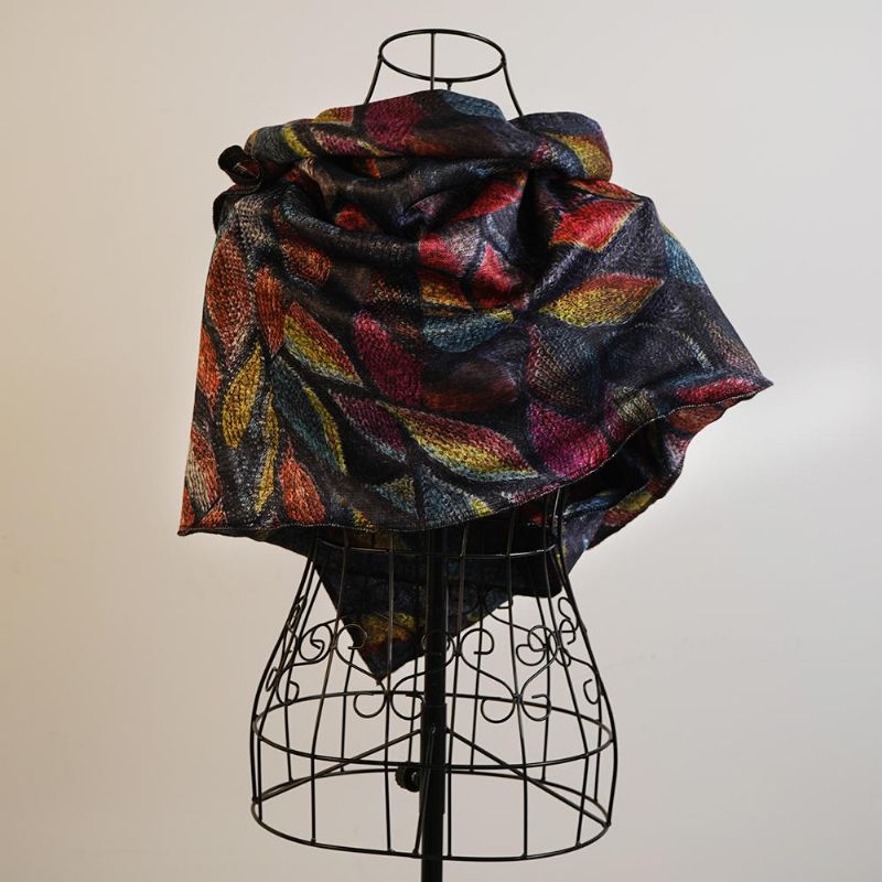 Vintage Scarves Sjal Wrap Mönster