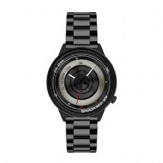 Casual Fashion Herr Creative Camera Dial Vattentät Rostfritt Stålarmband Quartz Watch