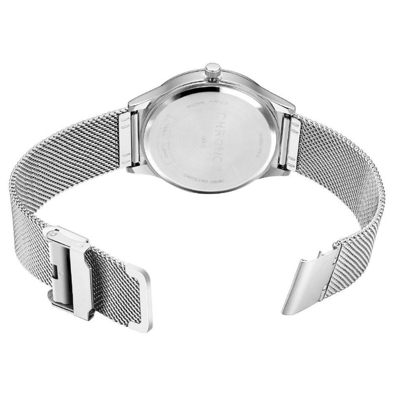 Casual Style Vattentät Herrarmbandsur 40mm Hardlex Urtavla Ultra Thin Quartz Watch