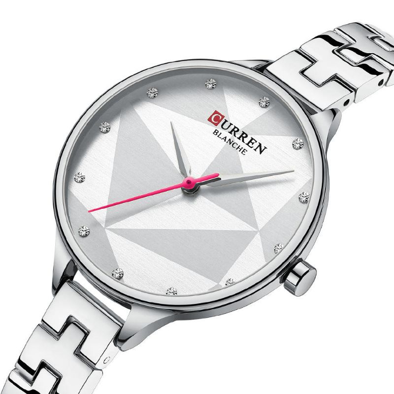 Elegant Design Damarmbandsur Crystal Full Steel Quartz Watch