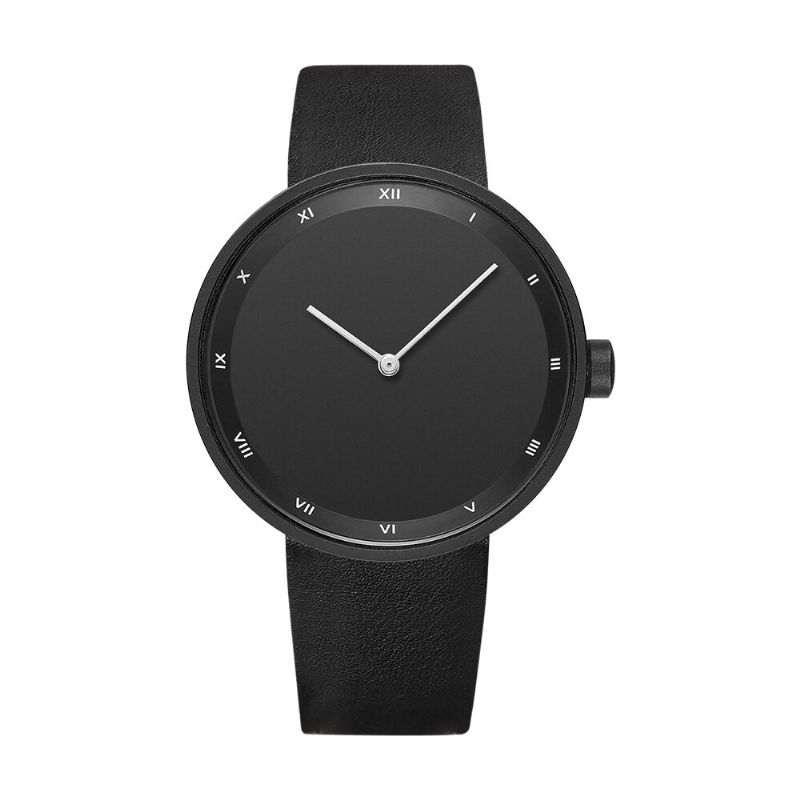 Enkel Urtavla Fashion Style Läderrem Herrklocka Quartz Watch