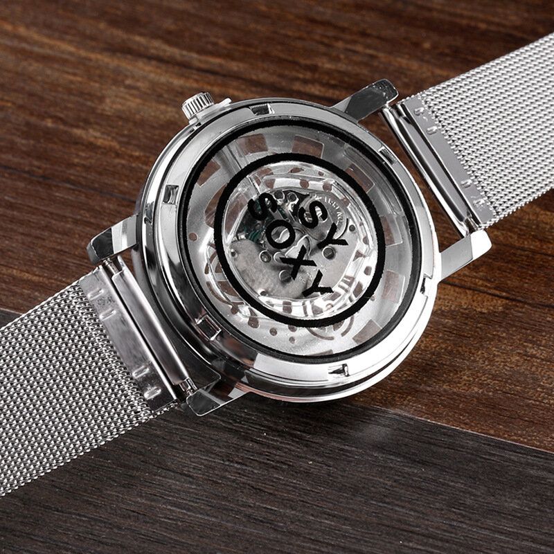 Herrklocka Business Mode Alloy Hollow Quartz Watch