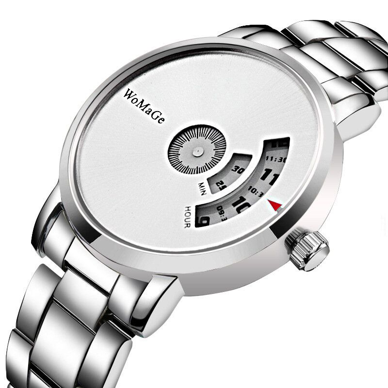 Herrklocka Modelegering I Rostfritt Stål Business Digital Quartz Watch