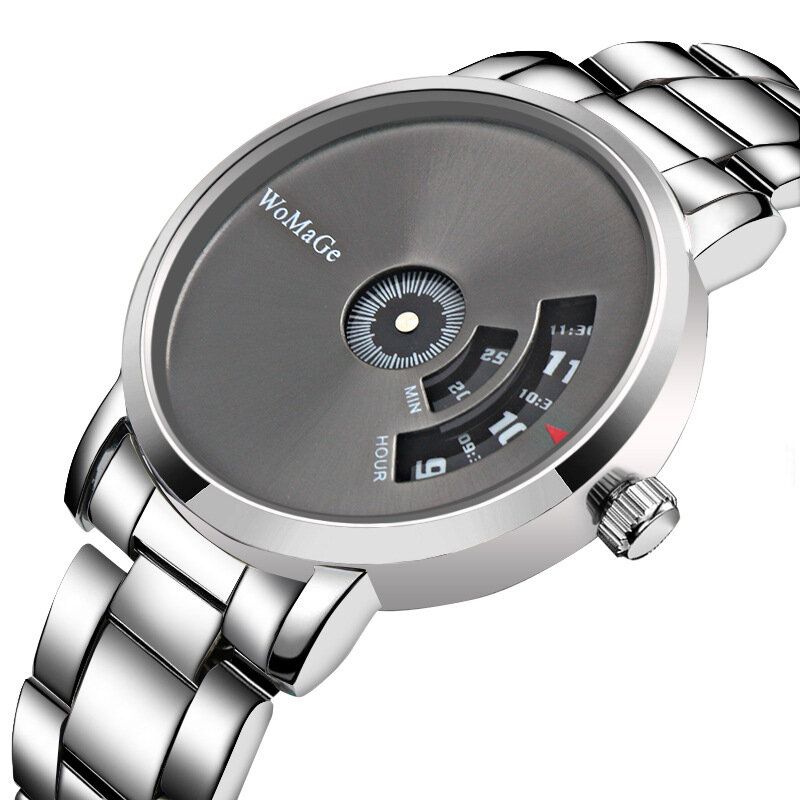 Herrklocka Modelegering I Rostfritt Stål Business Digital Quartz Watch